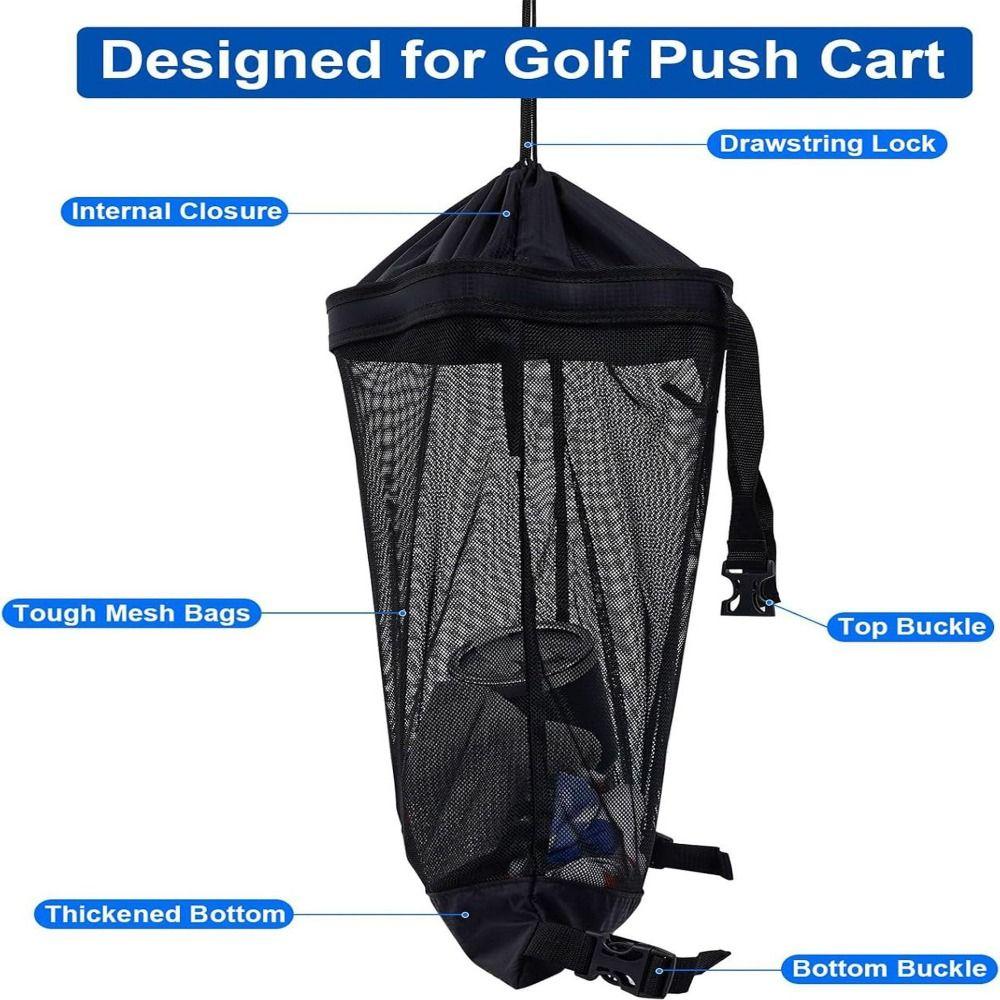 Cute Practical Golf Ball Drawstring Pouch Mesh Bag Golf Ball Container Gym Sports