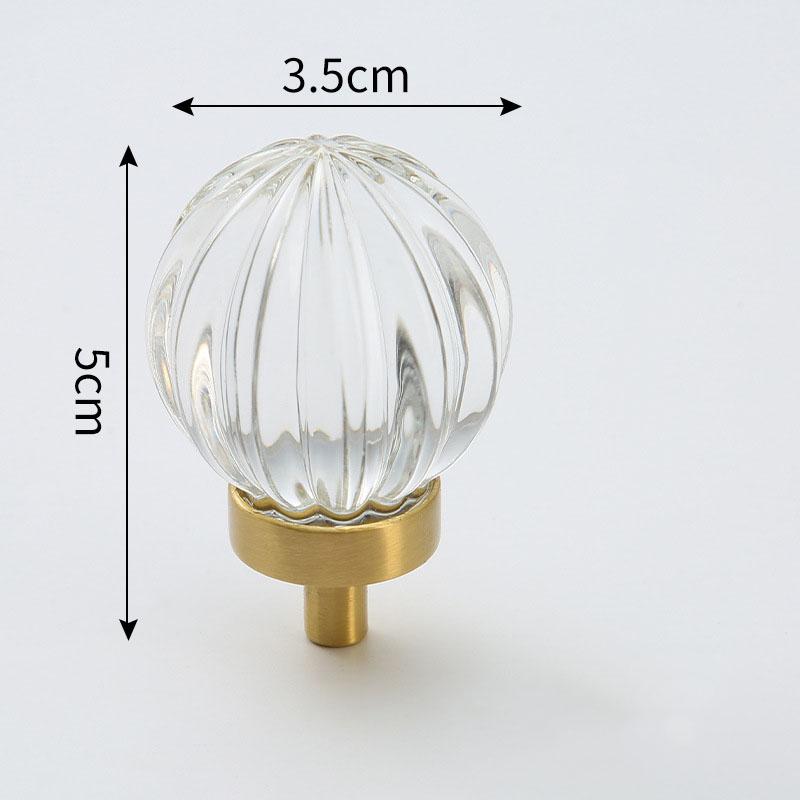 Light Luxury Drawer Crystal Handle Bedside Cabinet Door Handle Crystal Pigeon Egg Porch Cabinet Door Handle