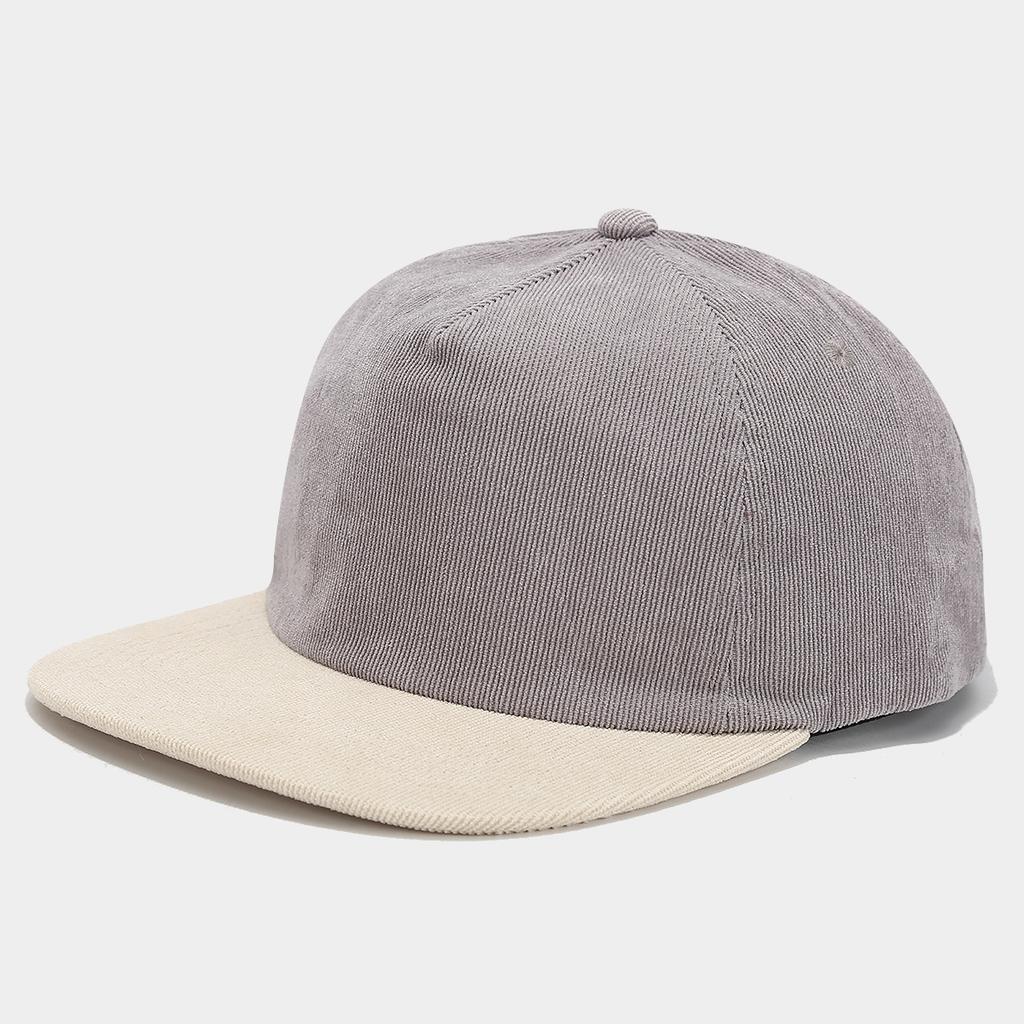 New Corduroy Color Matching Board Hip-hop Hat Men's European and American Fashion Retro Versatile Flat Brim Hat Women's Tide Brand Cap