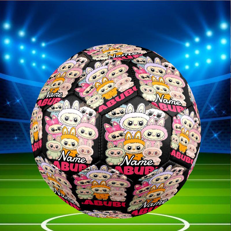 Custom Name Personalized Labubu Print Size 5 Soccer Ball Training & Match Football, for Team, Kicking, Gift for Football