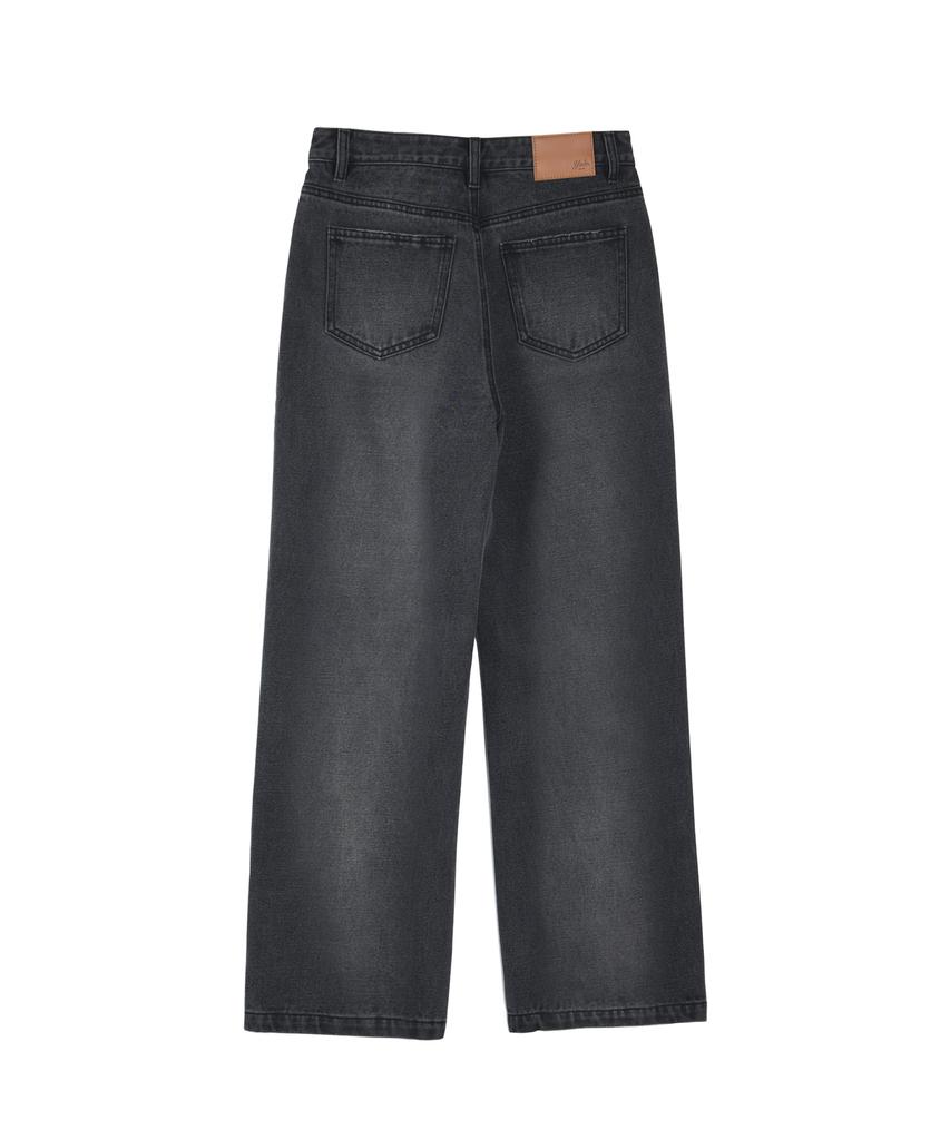 YALE Women'S Straight Denim Pants_Charcoal