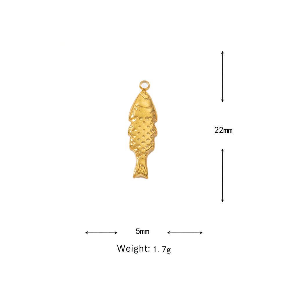 Tropical Ocean Style Electroplated Stainless Steel Koi Fish Pendant