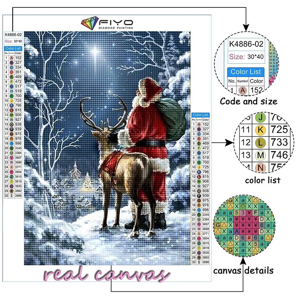 DIY 5D Diamond Painting Christmas Tree Santa Snowman Cross Stitch Kit Full Drill Embroidery Mosaic Art Picture of Rhinestones Gift