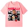 Hasbulla Mini Khabib Koszulki Graficzne Trend Mody High Street Koszulki z Krótkim Rękawem Unisex Unisex Casual Luźne Koszulka 100% Bawełna