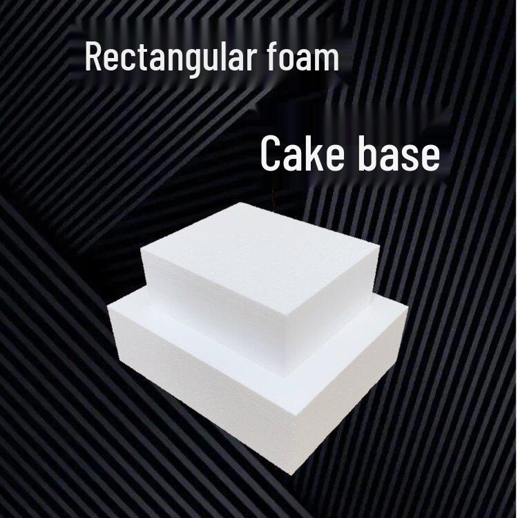 Rectangular Fondant Foam Cake Base Mold Dummy 15x10x2cm (2 pcs)