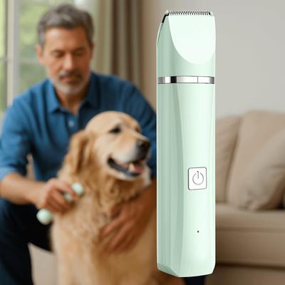4 Different Blades Cordless Pet Trimmer USB Rechargeable Low Noise Electric Dog Clippers Waterproof Safe Cordless Pet Shaver