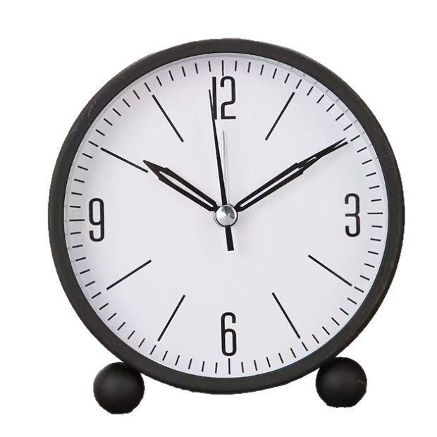 Stylish Silent Metal Alarm Clock for Students' Desks & Nightstands, Perfect for Living Room or Bedroom.