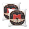 Motobecane Retro Badge 2 Pcs Square Pillowcase Pillow Cover Cushion Decor Comfort Throw Pillow For Home Sofa