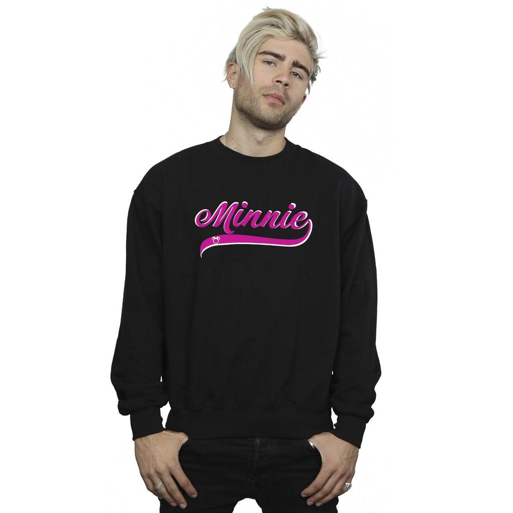 Disney Mens Minnie Mouse Logo Sweatshirt