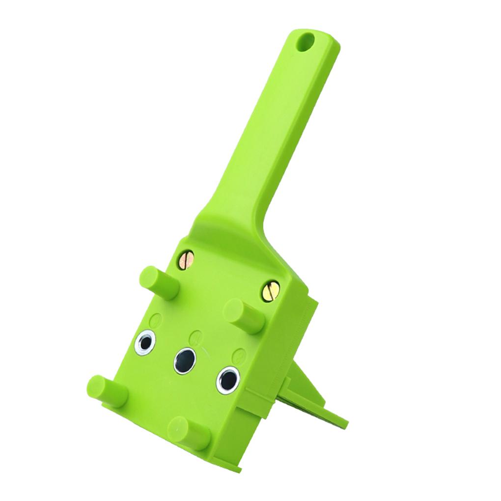 

Handheld Wood Doweling ABS Board Hole Locator Portable Wood Drilling Hole Puncher Gray