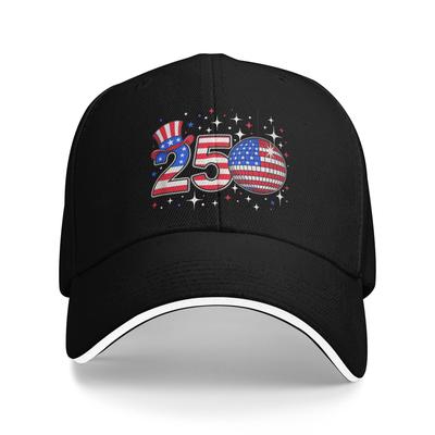 Celebration 250 Anniversary United States Sun Baseball Cap Spring Men Design Trucker Hat Vintage Hunting Camping Snapback Cap