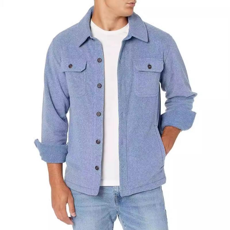 Cozy Up Men's Long-Sleeve Polar Fleece Shirt Jacket