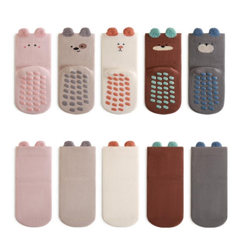 Baby Toddler Boy Girl Socks Children's Floor Home Socks Anti Slip Casual Cute Kids Socks For Girls Boys Autumn Winter 0-5Years