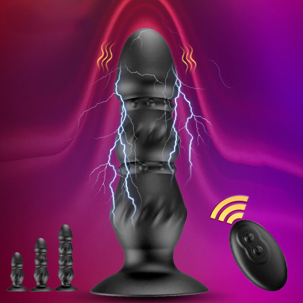 Wireless Remote Control 10 Speeds Vibration Prostate Massager Anal Vibrator Sex Toys For Women Vibrating Butt Plug Anal Beads
