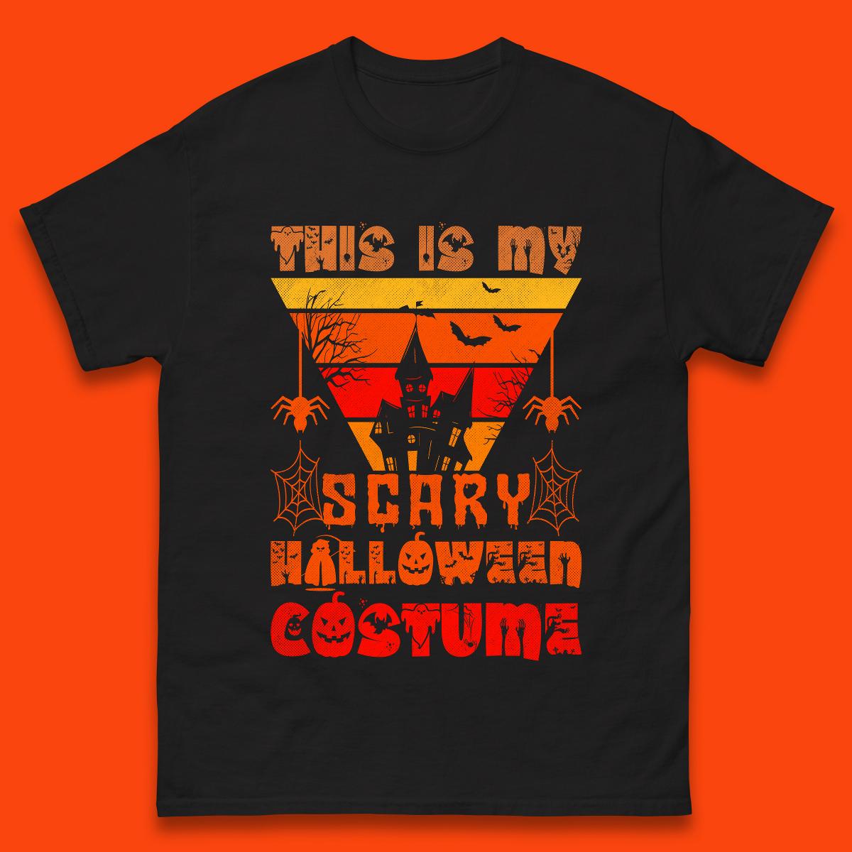 This Is My Scary Halloween Costume Spooky Haunted House Creepy Halloween Mens Tee Top XL