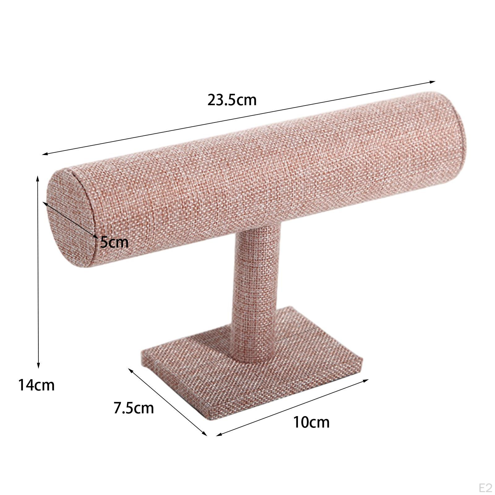 Браслет-органайзер Стенд T-образный декоративный настольный браслет из мешковины — фото 5