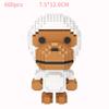 Lovely Cartoon Figures Fashion Brand Baby Monkey Micro Diamond Block Assemble Model Toys Milo Nanobricks Building Brick For Gift