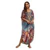 Womens Loose Beach Cover Up Kimono Style Swimwear Overlay UV Protection Lightweight Long Robe Pool Vacation