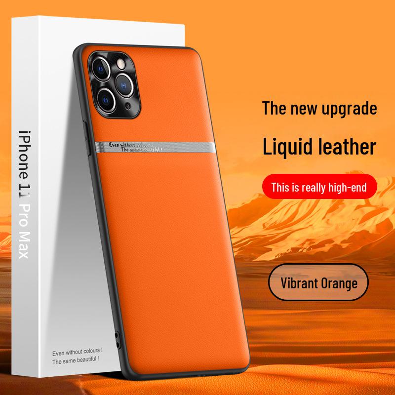 Anti-Fall Liquid Leather Case for Apple 11 Pro Max | One-Piece Anti-Protective Cover