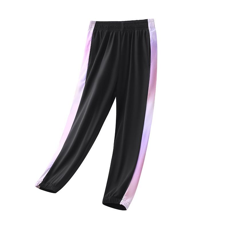 Ice-Feel Quick-Dry Elastic Running Pants for Men, Women, and Children