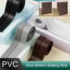 1pc 1m/39.37in Door Bottom Sealing Strip Windproof Dust Stopper Guard Rain Weatherstrip Noise Reduction Insulator Sealer