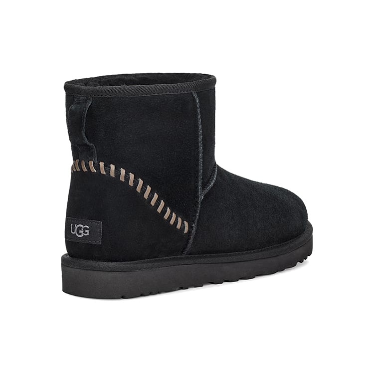 UGG Classic Mini Deco Suede Boot 'Black' 1115565-BLK