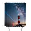 Seascape Wall Decor Portland Head Lighthouse Shower Curtain Landscape Artwork Tropical Ocean Art Curtain For Bathroom With Hooks