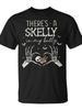 Theres A Skelly In My Belly Halloween Pregnancy T-Shirt - Monsterry CAUnisex for Daily Wear 2025 Fun