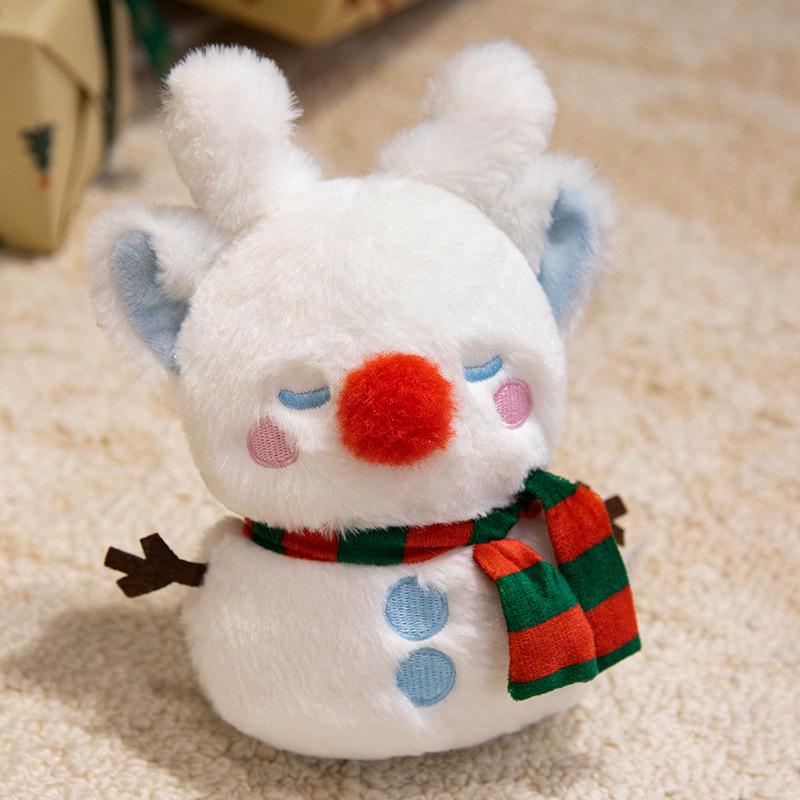 Children's Plush Santa and Snowman Christmas Dolls Gift
