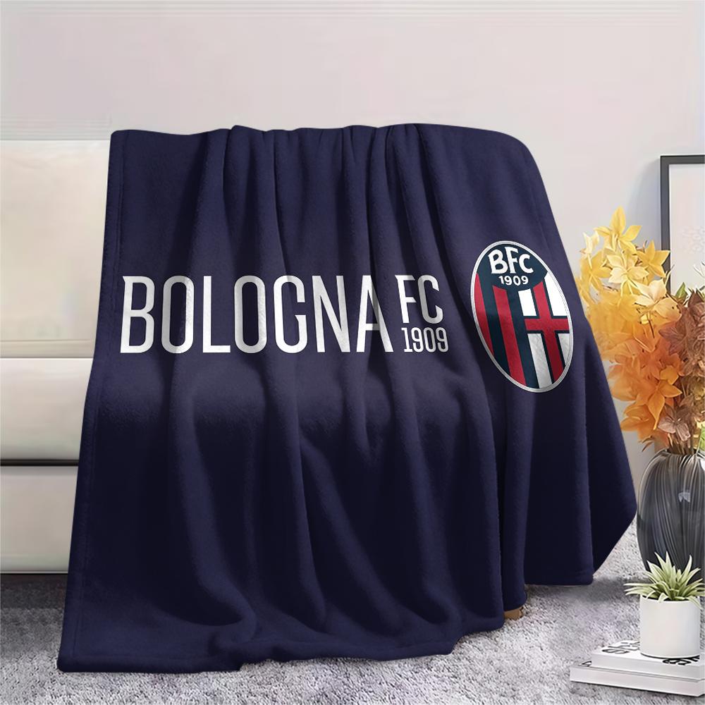 Bologna FC pattern Flannel Blanket, High quality Comfortable for All Seasons, Home Decor, Warmth and Comfort, Perfect for Gifts.