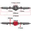 SCX10 II Aluminum Alloy CNC Front Rear Axle Set 30T/8T for 1/10 RC Crawler Axial AR44 90047 90046 AX90060 Builders Kit Upgrade
