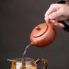 170ml Purple Clay Ceramic Teapot Antique Style Stone Ladle Tea Brewing Pot Kung Fu Tea Set