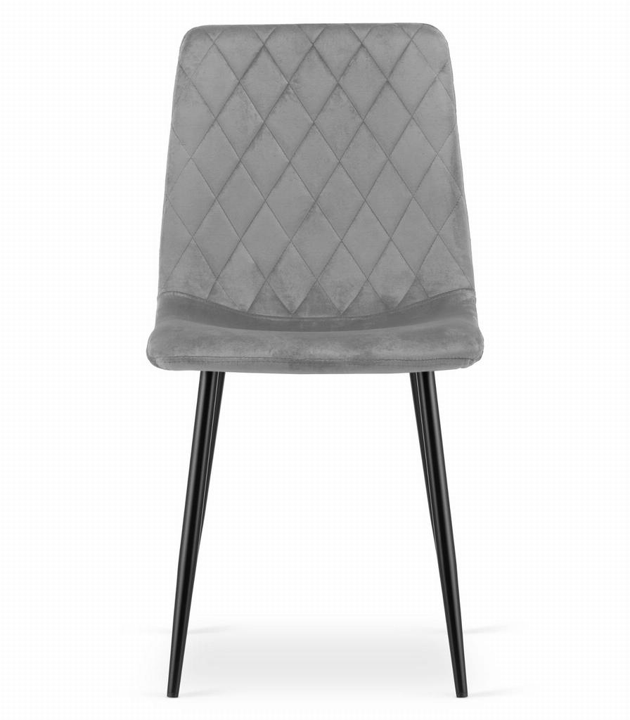 Turin Chair - Light Gray Velvet X 3