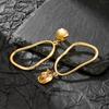 New Minimalist Geometric Clip on Earrings for Women Hollow Irregular Creative Smooth Irregular Ear Clips Statement Jewelry Gifts