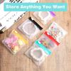 28/7pcs Zipper Eco Friendly Bag Reusable Colored Plastic Zipper Storage Bag for Storing Medications Accessories Anti Oxidation