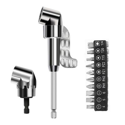 105 Degree Right Angle Driver Drilling and Driving Power Screwdriver Drill Attachment Adapter 1/4inch Hex Quick Changes