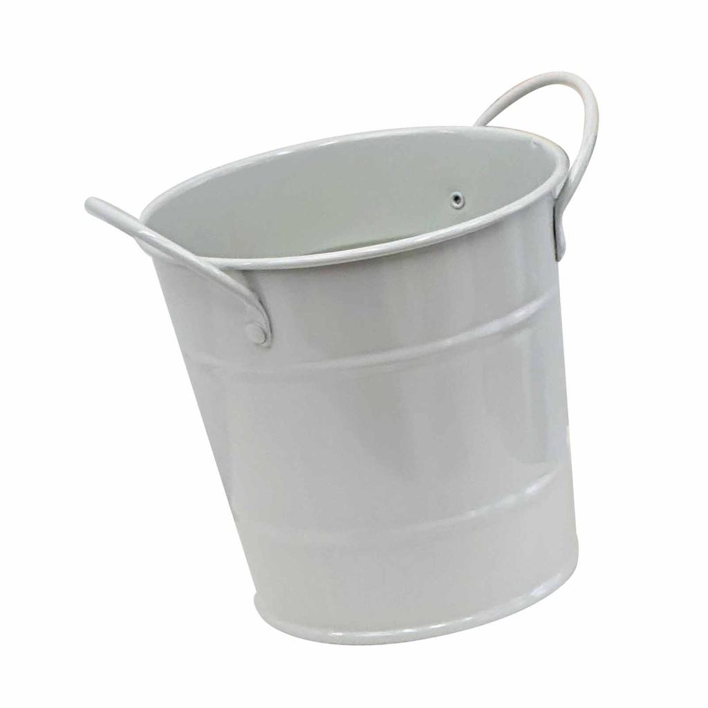 Desktop Pencil Pen Holder Iron Art Cute Bucket Shape Multifunctional Pencil Organizer Makeup Brush