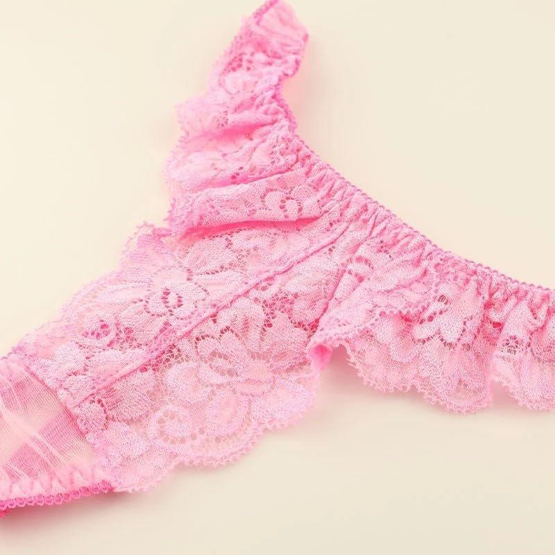 La-Pomme Airy See-Through Stretch Lace Thong G-String Panty Made In Japan
