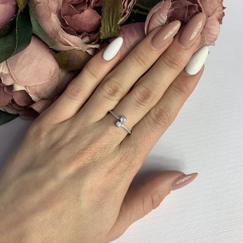 Silberring mit Zirkonia (2081609) 1,35 gr. 925 Proben