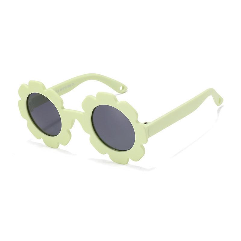 

Stylish 2024 Children s Sunglasses Uv380 Polarized Tac Lenses Silicone Frame зелений