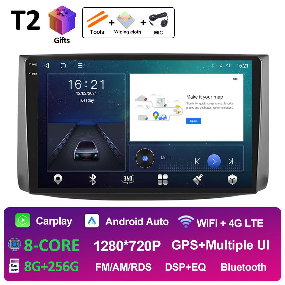 Android Auto Wireless Carplay For Chevrolet AVEO T250 2006 2007 2008 2009 - 2012 Car Multimedia Video Radio Player Bluetooth 4G