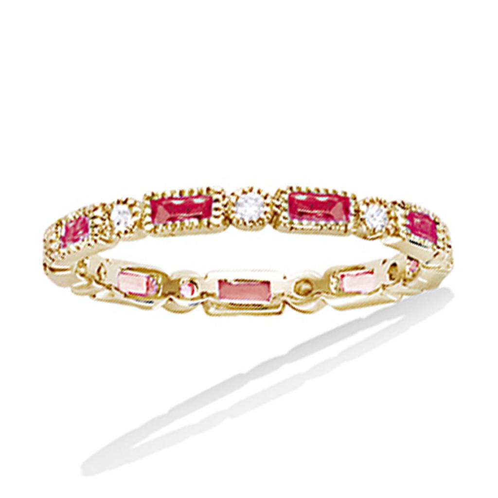 Stříbrný prsten 'Sissi' růžové bílé zlato - 2 mm