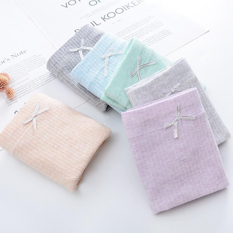 Women's Pure Cotton Mid-Waist Briefs - Breathable, Comfortable, Hip-Hugging, Colored Briefs for Young Girls