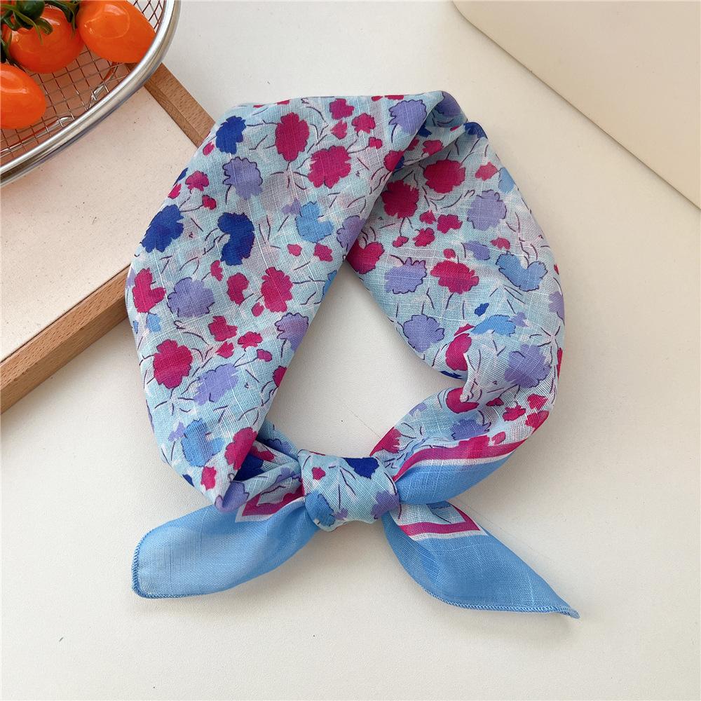 55cm Hair Scarf Cotton Square Scarf Hairband Headband Hairscarf Headscarf Turban Shawl Wrap Bandanas
