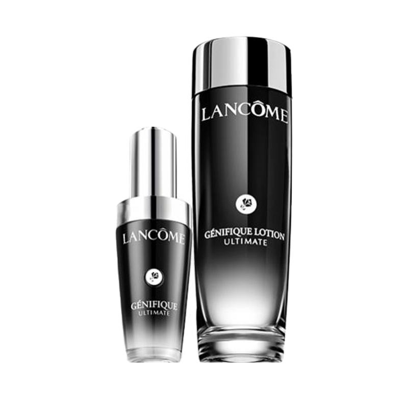 Lancôme Skin care set Two-piece set: Super Repair Small Black Bottle Essence 30ml + Small Black Bottle Filter Water 150ml without gift box gift bag чёрный