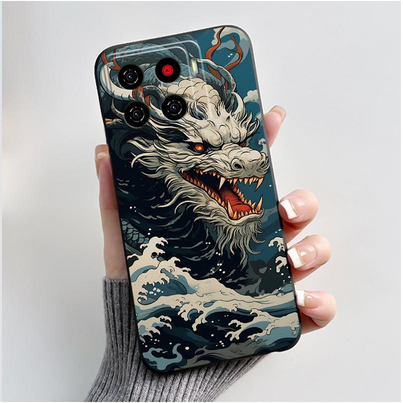 For ZTE Blade A56 Z2473 Case Cute Love Rabbit Cartoon Black Soft Silicone Protect Cover For ZTE Blade Nubia A56 Pro Phone Casing