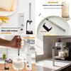 Handheld Stainless Steel Milk Frother With Stand For Coffee And Latte Art