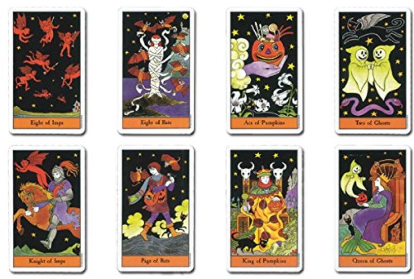 Tarot Card Waite In a Tin Tarot Includes a Japanese Booklet Tarot Cards In a Tin 78-card Set, Edition, [Official Import] [Halloween (Tin)] "Pocket