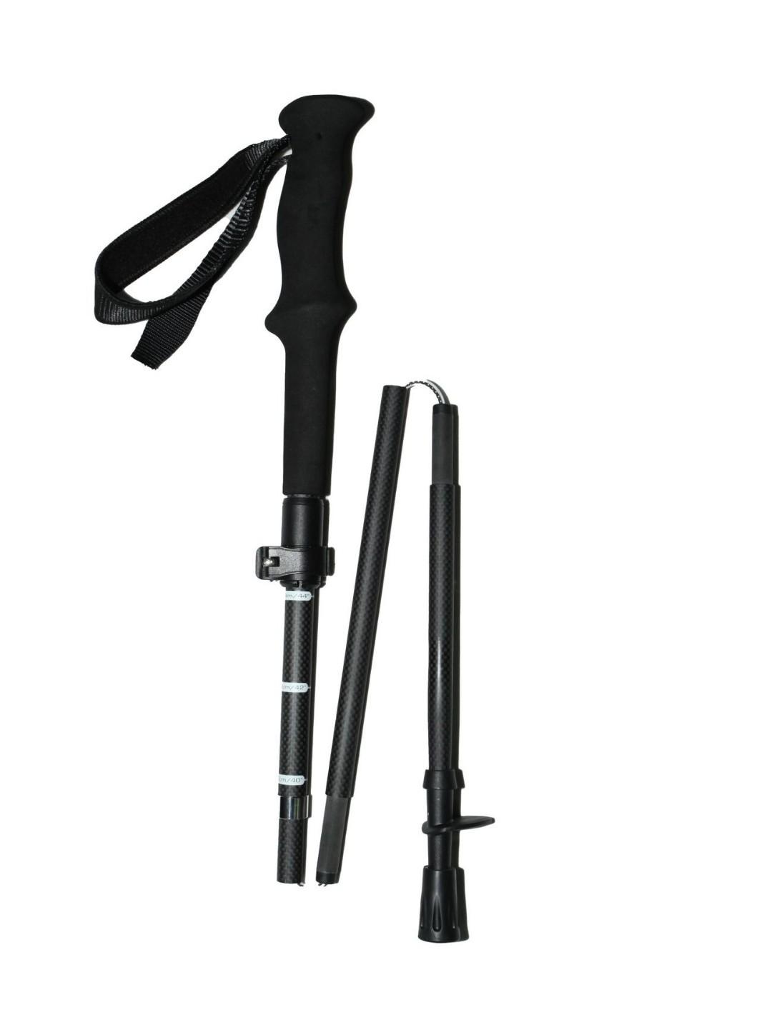 Modern Style Lightweight Carbon Fiber Hiking Poles EVA Handle Foldable Non-Slip Portable Durable Climbing Trekking Stick