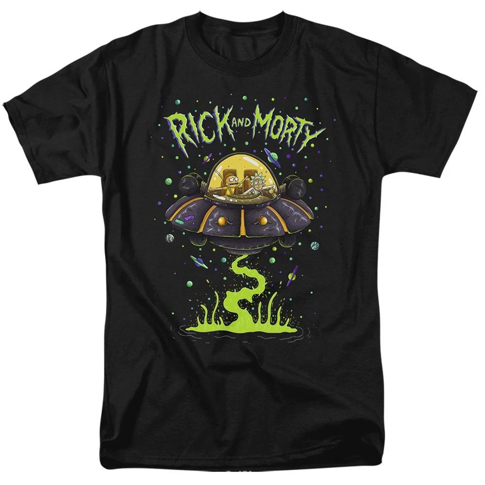 Rick And Morty - Ufo - Adult Men T-Shirt XS